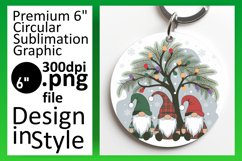 Sophisticated Round Design Car Coaster , Gnomes Product Image 1