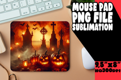 Radiant Desk Mat Sublimation, Horror Halloween Product Image 1