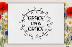 Grace Upon Grace SVG Engraved | Faith SVG Product Image 2