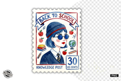 School Postage Stamps Clipart Product Image 1