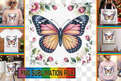 Vibrant TSHIRT Art Ideas, Butterfly Product Image 1