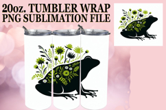 Vibrant spirit 20oz tumbler wrap, Flower Animals Product Image 1