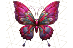 Metallic Butterfly Clipart PNG Clipart, Vibrant Butterfly Product Image 5