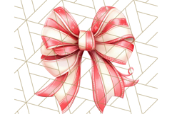 Muted Cozy Christmas Bows PNG Clipart, Winter Holiday Png Product Image 5