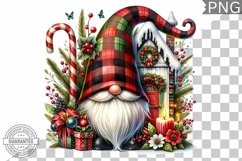 Christmas Gnome Sublimation - Clipart PNG Design Product Image 1