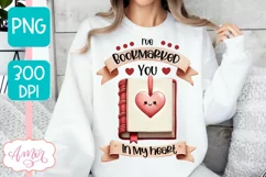 Valentines PNG design for book lovers, bookish shirt PNG Product Image 1