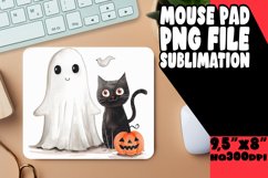 Watercolor Chills Mouse Pad Design Halloween PNG Product Image 1