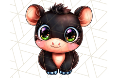 Jungle Creatures Kawaii Clipart PNG, Cute Rainforest Animal Product Image 5