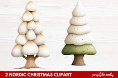 2 Nordic Christmas Clipart | Scandinavian Holiday PNG Product Image 1