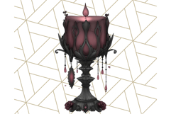 Gothic Halloween Clipart Dark Aesthetic PNG, Halloween Png Product Image 5