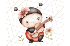 Cute Ladybug Clipart PNG, Pastel Whimsical Bug Illustrations Product Image 5