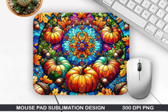 Pumpkin Mouse Pad Sublimation, Halloween Mouse Pad PNG Product Image 1