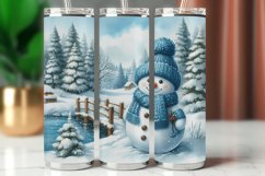 Tumbler Wrap 20 oz - christmas snowman Product Image 1