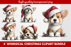 Whimsical Christmas Clipart | Cute Festive Holiday PNG Product Image 1