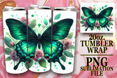 PRESENT OF JOY 20oz TUMBLER WRAP, Butterfly Product Image 1