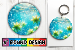 Heartfelt Circle Keychain Sublimation, 3D Fruits Product Image 1