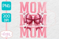 Mom sublimation PNG | Pink coquette bow sublimation PNG Product Image 3