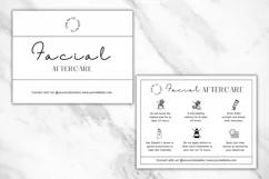 Facial Treatment Aftercare Card Template - Minimalist Product Image 3