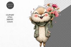 Bunny Clipart, Easter Clipart, Whimsical Clipart, Product Image 1