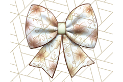 Fall Bow Clipart, Autumn Hair Bows PNG, Fall Ribbon Png Product Image 5