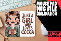 BRIGHT DESK MAT PLAYFUL ART, Just A Girl Product Image 1