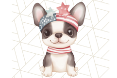 Patriotic Dogs Clipart, Cute 4th of July Puppies PNG Product Image 2