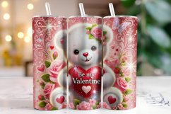 Be My Valentine Tumbler Wrap Sublimation Product Image 1