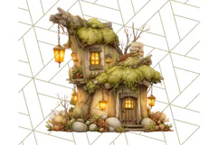 Cozy Cabin Critters Clipart PNG, Fall Animal Png Product Image 5