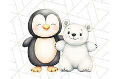 Cute Animal Friends Clipart PNG, Whimsical Spring Animal Duo Product Image 5