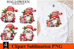 4 Christmas Gnome Clipart PNG | Merry Christmas Png Product Image 1