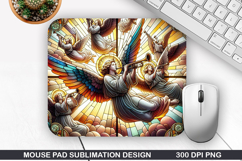 Mouse Pad Sublimation, Jesus Mouse Pad PNG Design Product Image 1