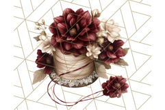 Floral Sewing Clipart PNG Vintage Sewing Elements Needlework Product Image 5