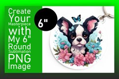Vibrant Round Dog Sublimation Creation Product Image 1