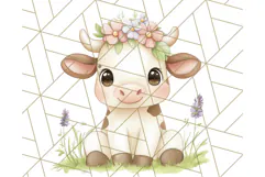 Pastel Farm Nursery PNG Clipart, Baby Animals And Elements Product Image 5
