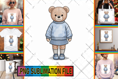 Unique Tote Bag Magic PNG, Teddy Bear Product Image 1