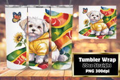 Sublimation Ready 20oz Design Files , Cute Dog Product Image 1