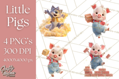 Storybook Piglets Fairy Tale Storybook PNG Clipart Product Image 1