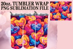 Heart Pattern Tumbler Art - Romantic Theme Product Image 1