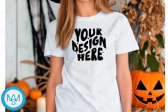 White women Tshirt Mockup, Halloween tshirt mockup Product Image 1