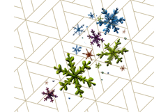 Peacock Christmas Clipart in Jewel Tones, Christmas Png Product Image 5