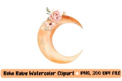 Boho baby watercolor clipart, nursery animal clipart Product Image 1