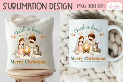 Christmas nativity PNG sublimation, Christmas Christian PNG Product Image 5