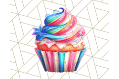 Bright Summer Cupcake PNG Clipart, Colorful Cupcakes Product Image 5