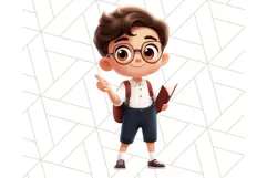 Boy Teacher Clipart PNG, Cute Male Teacher Illustration Product Image 5