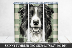 Dog Skinny Tumbler 20oz Wrap Design, Animal Tumbler Wrap Product Image 1