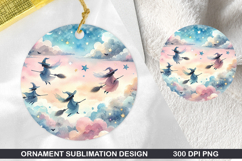 Halloween Stained Glass Ornament PNG, Digital Download File Product Image 1