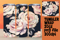 CUSTOM 20oz Tumbler Artwork for DIY Projects , Flower Patter Product Image 1