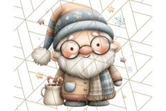 Watercolor Winter Gnome Clipart, Cute Gnome Christmas PNG Product Image 5