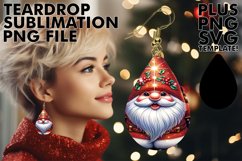 Funny Teardrop Earring Sublimation Magic Product Image 1