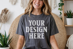 Comfort Colors 1717 Pepper T-Shirt Mockup Product Image 1